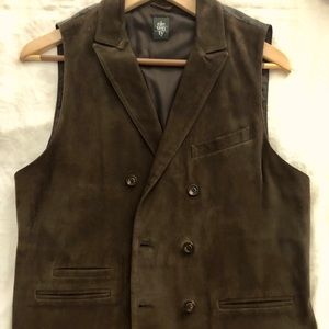 Eleventy suede men’s waistcoat size Ital 50/ US 40